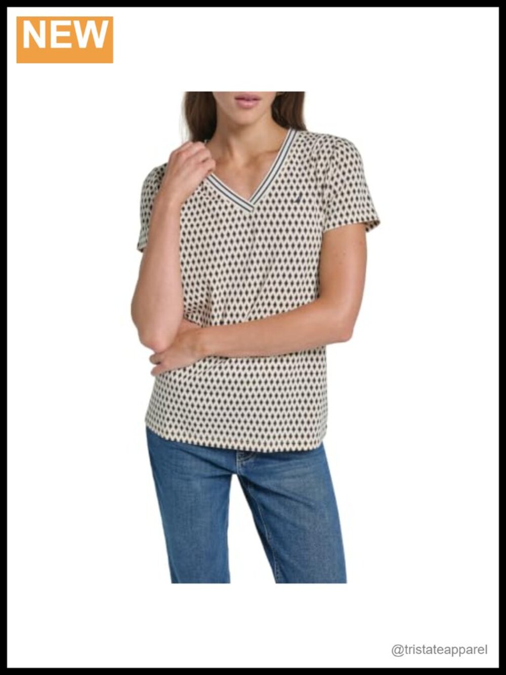 V-Neck Short Sleeve T-Shirt - 95% Cotton 5% Elastane, Versatile Work-to-Weekend